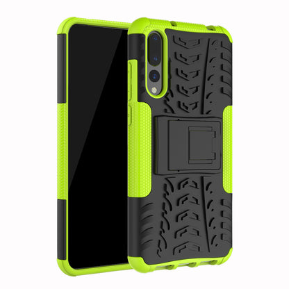 For Huawei P20 Pro Anti-slip PC + TPU Hybrid Case with Kickstand