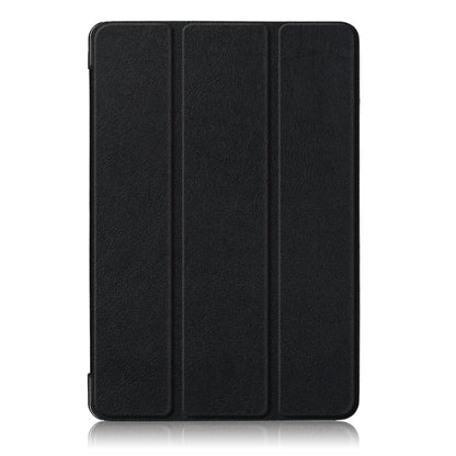 For Huawei Mediapad M5 Lite 10.1 Tri-fold Stand Auto-wake / sleep Smart Leather Case