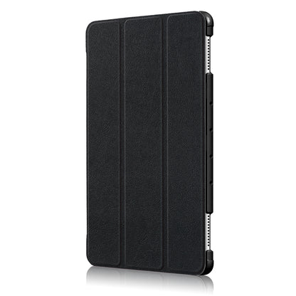 For Huawei Mediapad M5 Lite 10.1 Tri-fold Stand Auto-wake / sleep Smart Leather Case