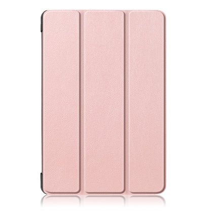 For Huawei Mediapad M5 Lite 10.1 Tri-fold Stand Auto-wake / sleep Smart Leather Case