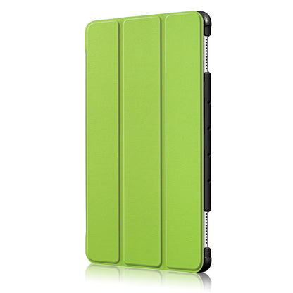 For Huawei Mediapad M5 Lite 10.1 Tri-fold Stand Auto-wake / sleep Smart Leather Case