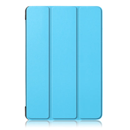 For Huawei Mediapad M5 Lite 10.1 Tri-fold Stand Auto-wake / sleep Smart Leather Case