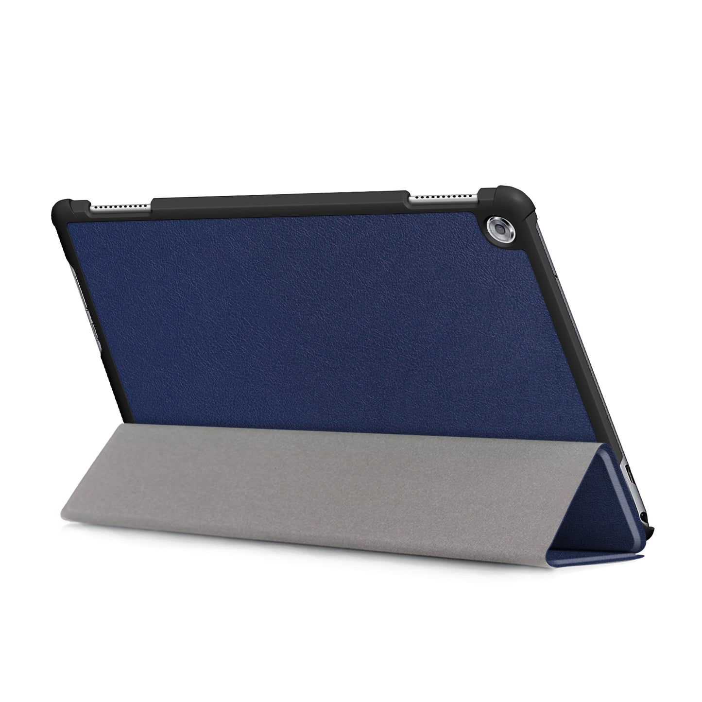 For Huawei Mediapad M5 Lite 10.1 Tri-fold Stand Auto-wake / sleep Smart Leather Case