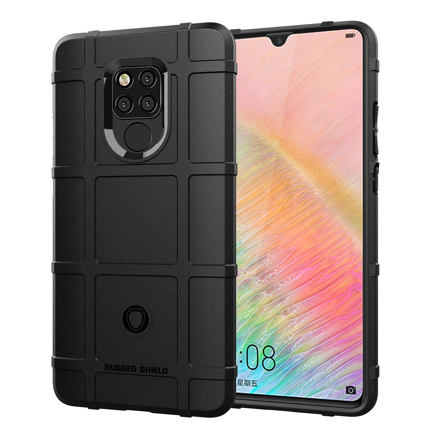 Anti-shock Square Grid Texture Soft TPU Phone Case for Huawei Mate 20 X