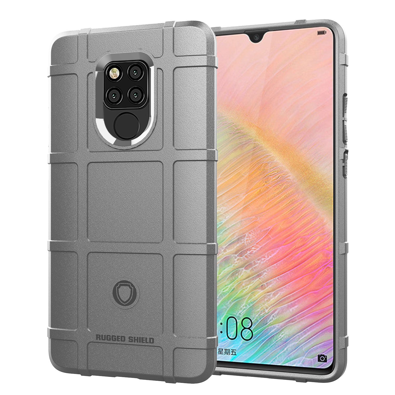 Anti-shock Square Grid Texture Soft TPU Phone Case for Huawei Mate 20 X