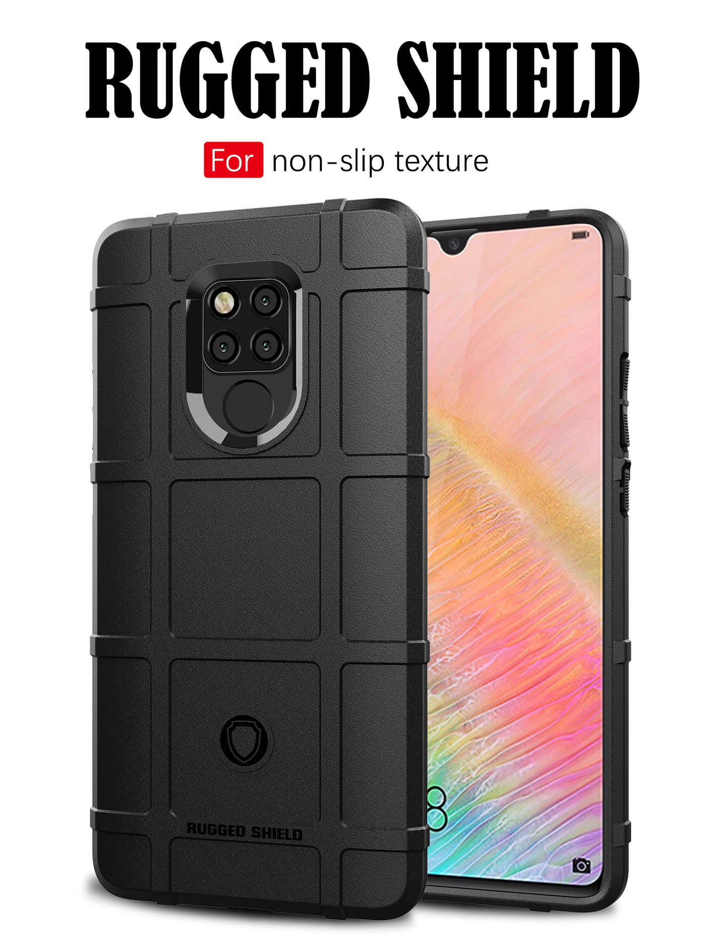 Anti-shock Square Grid Texture Soft TPU Phone Case for Huawei Mate 20 X