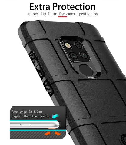 Anti-shock Square Grid Texture Soft TPU Phone Case for Huawei Mate 20 X