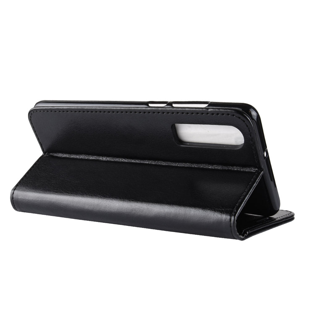 Crazy Horse Wallet Stand Leather Cellphone Case for Huawei P30