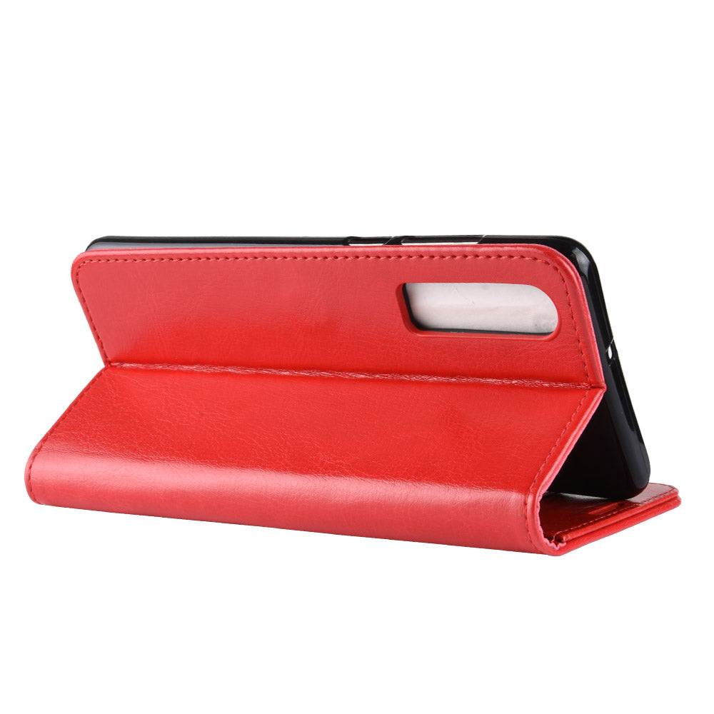 Crazy Horse Wallet Stand Leather Cellphone Case for Huawei P30