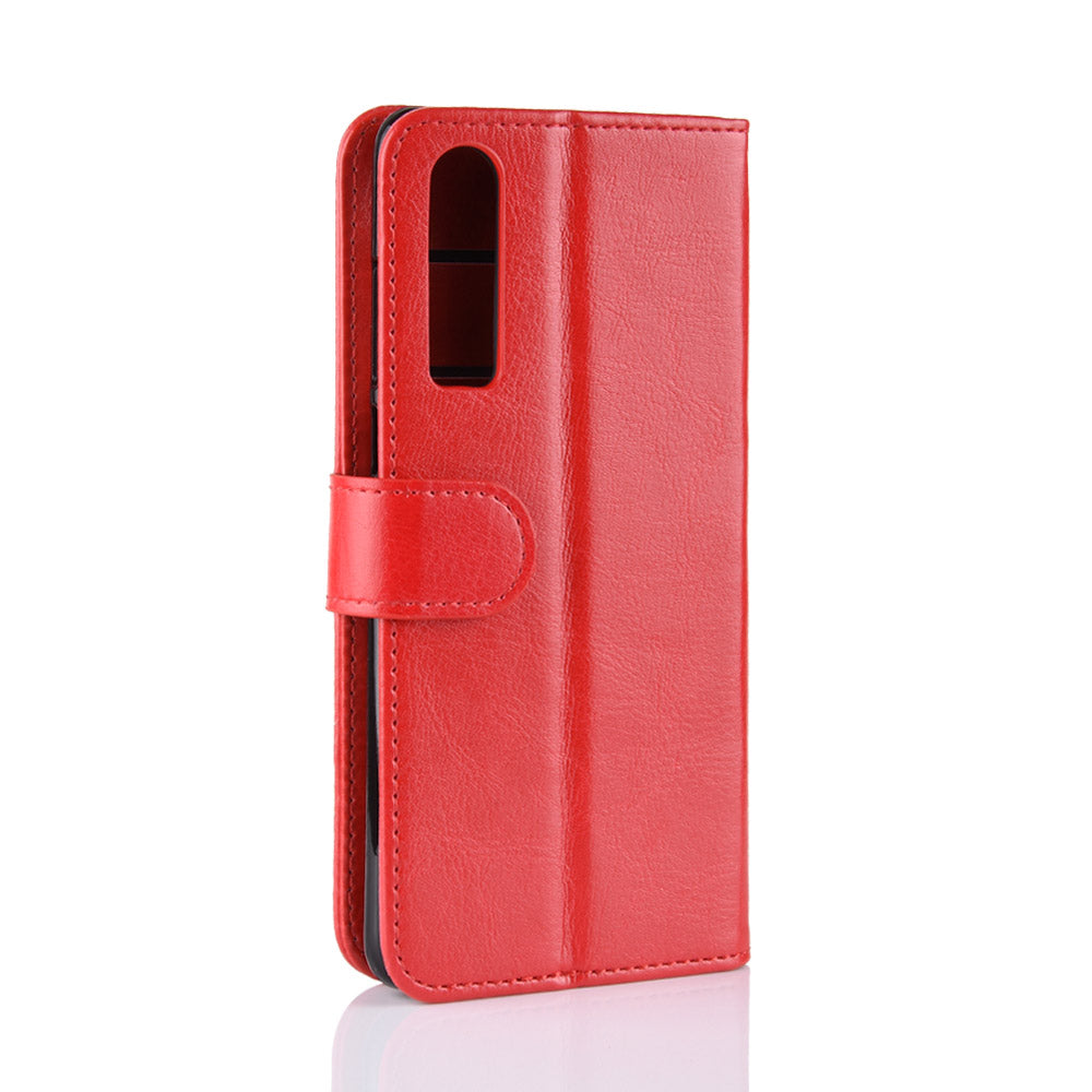 Crazy Horse Wallet Stand Leather Cellphone Case for Huawei P30