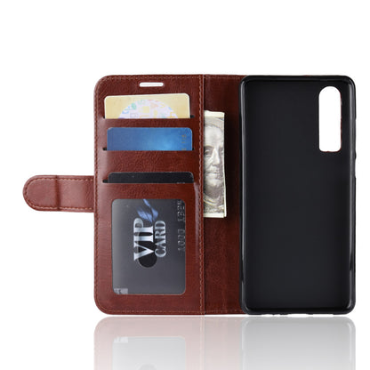 Crazy Horse Wallet Stand Leather Cellphone Case for Huawei P30