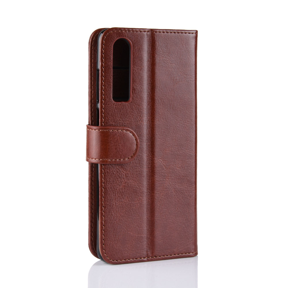 Crazy Horse Wallet Stand Leather Cellphone Case for Huawei P30