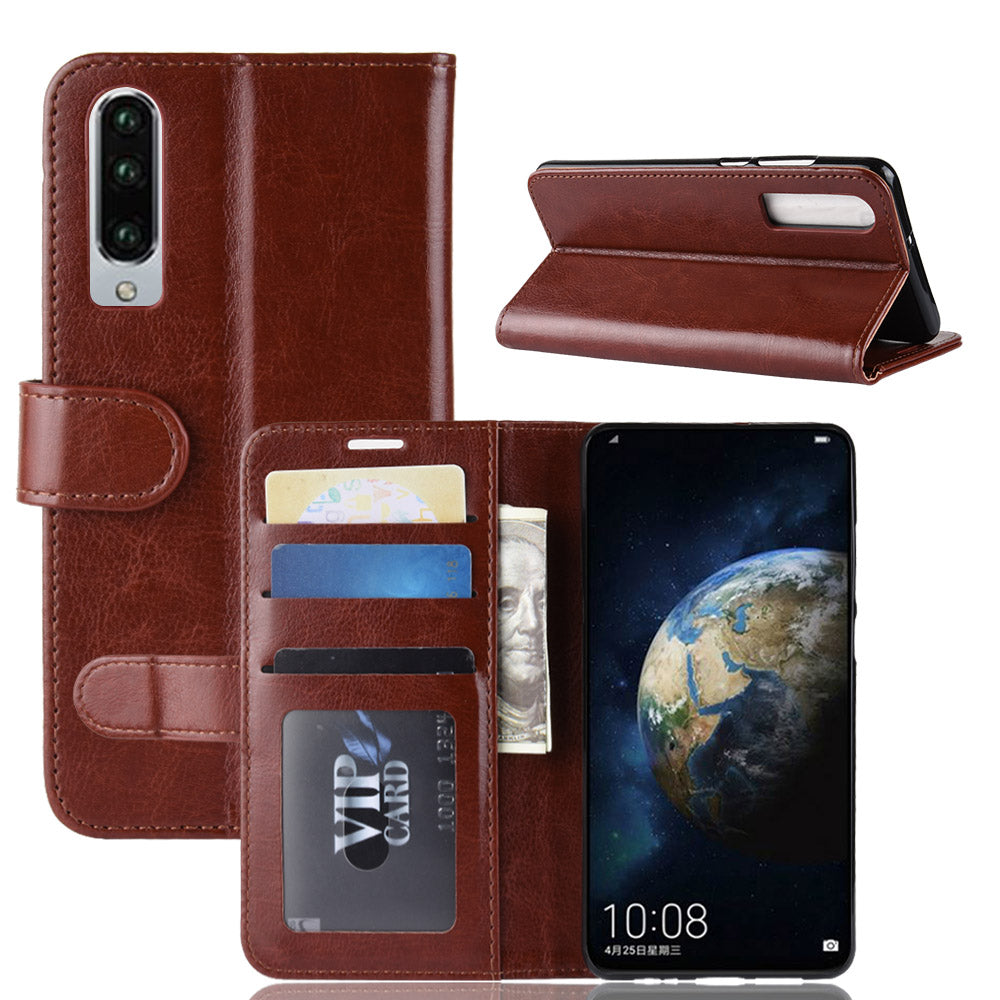 Crazy Horse Wallet Stand Leather Cellphone Case for Huawei P30