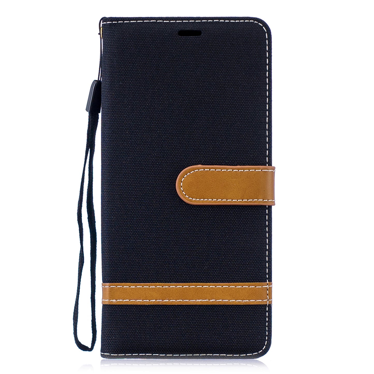 Two-tone Jean Cloth PU Leather Flip Case for Huawei P30 Pro