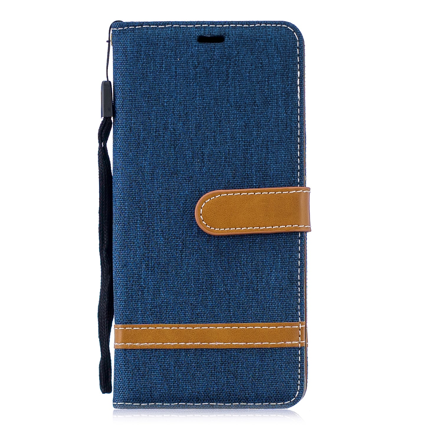 Two-tone Jean Cloth PU Leather Flip Case for Huawei P30 Pro