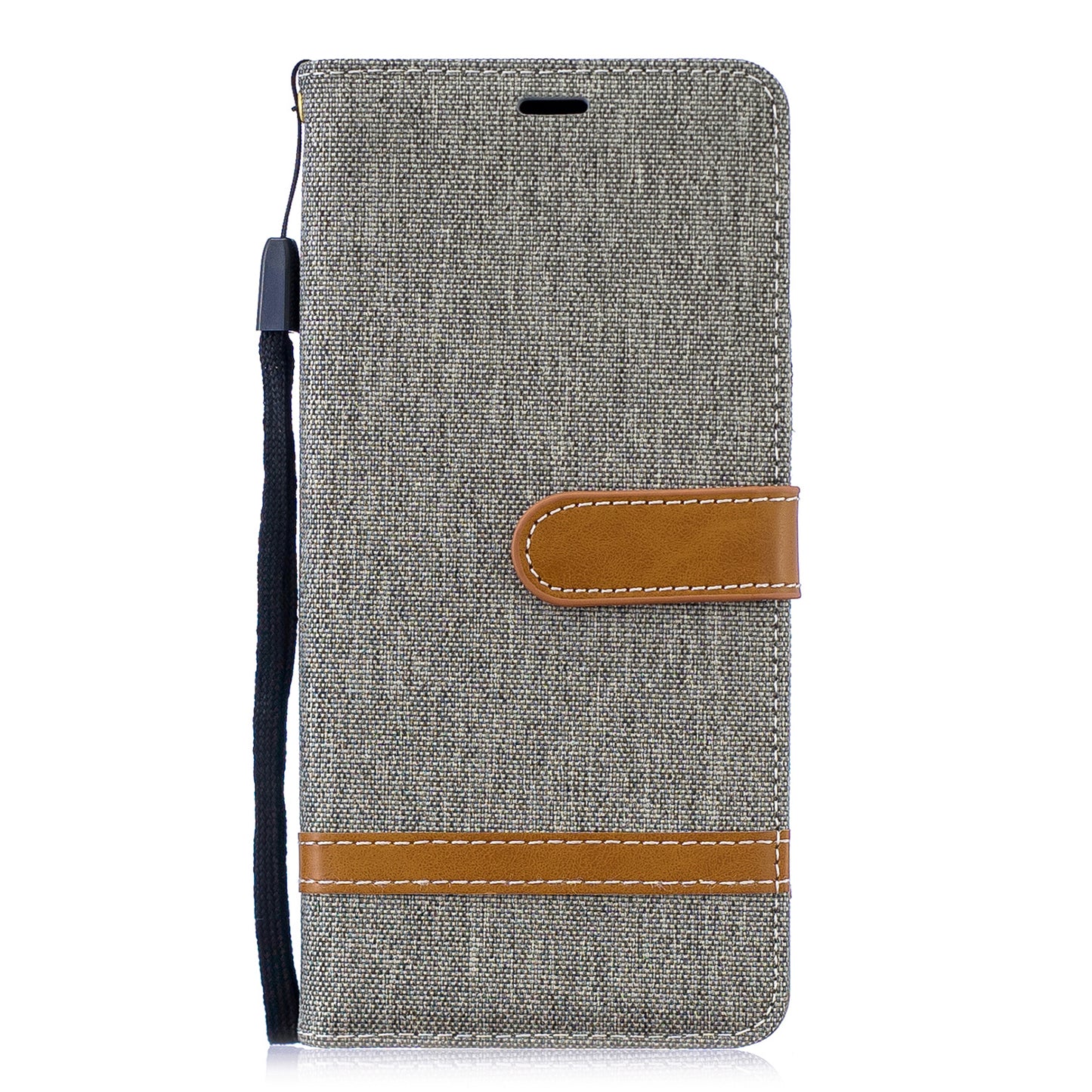 Two-tone Jean Cloth PU Leather Flip Case for Huawei P30 Pro