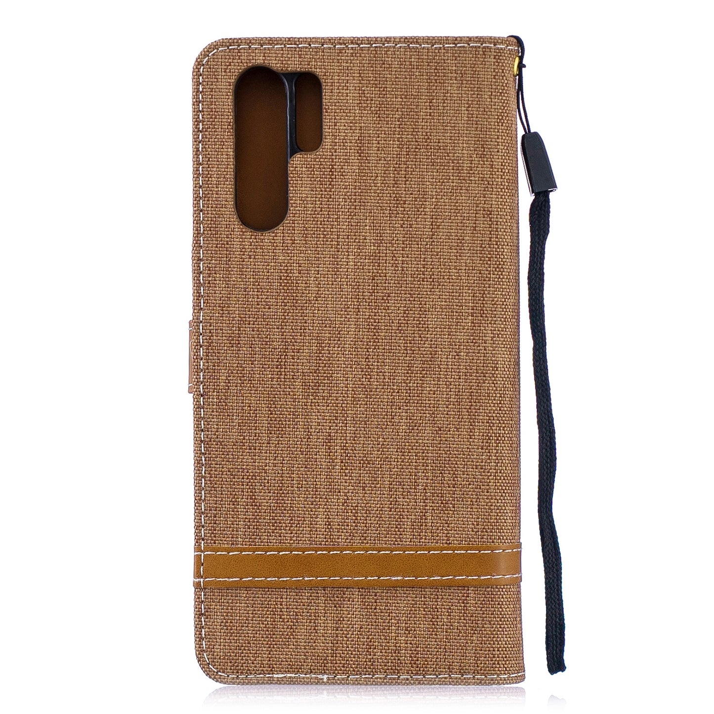 Two-tone Jean Cloth PU Leather Flip Case for Huawei P30 Pro