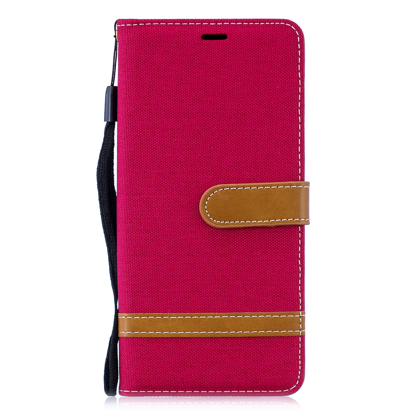 Two-tone Jean Cloth PU Leather Flip Case for Huawei P30 Pro