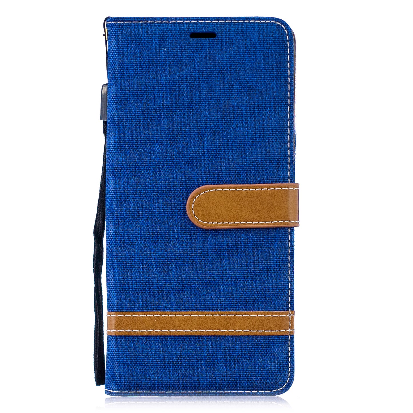 Two-tone Jean Cloth PU Leather Flip Case for Huawei P30 Pro