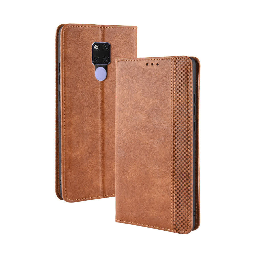Vintage Style Leather Wallet Case for Huawei Mate 20 X