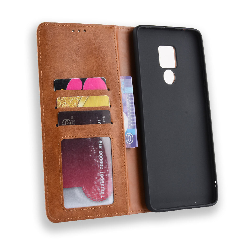 Vintage Style Leather Wallet Case for Huawei Mate 20 X