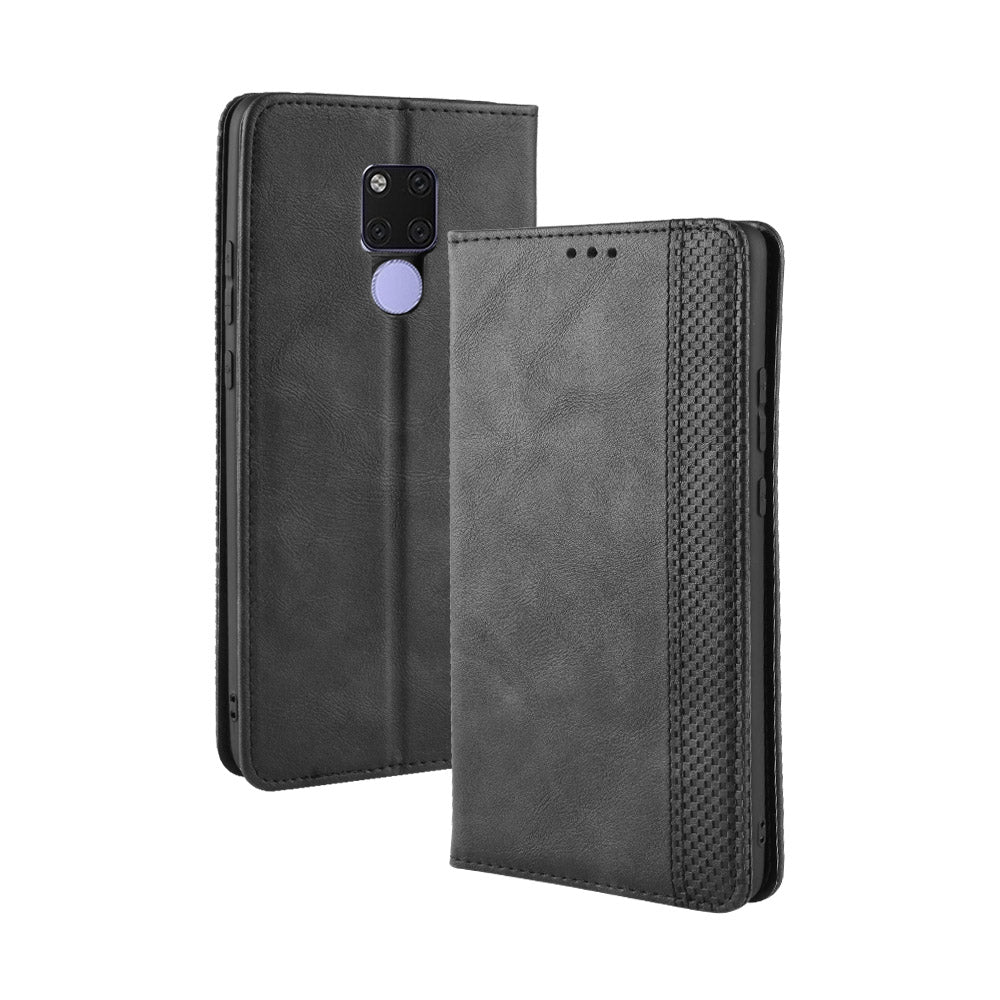 Vintage Style Leather Wallet Case for Huawei Mate 20 X