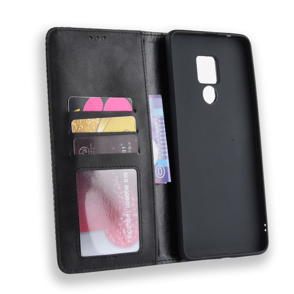 Vintage Style Leather Wallet Case for Huawei Mate 20 X