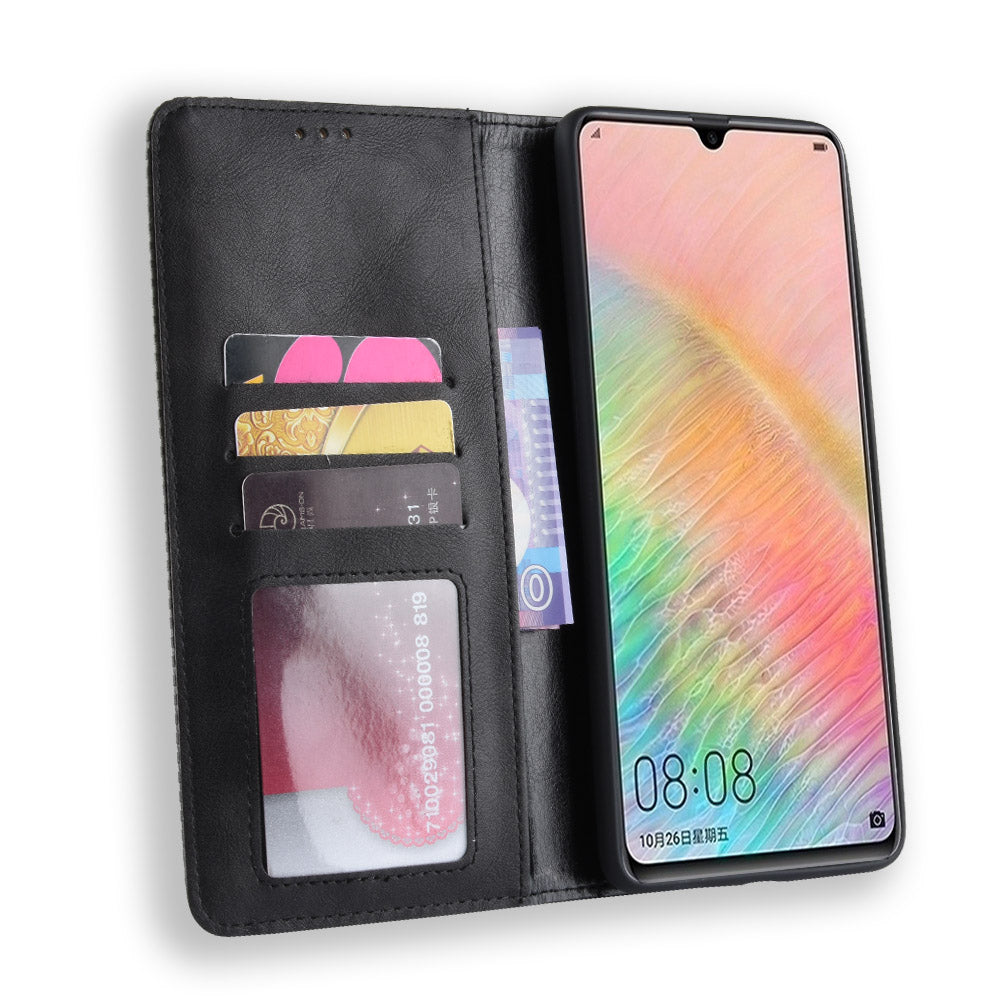 Vintage Style Leather Wallet Case for Huawei Mate 20 X