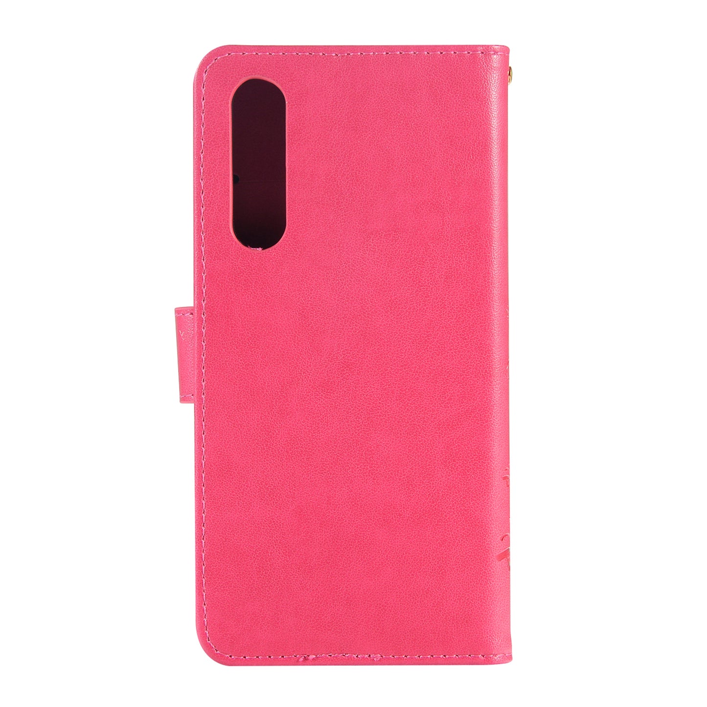 For Huawei P30 Imprint Butterfly Flower Leather Wallet Case with Strap