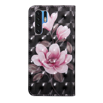 For Huawei P30 Pro Pattern Printing Light Spot Decor Leather Wallet Case
