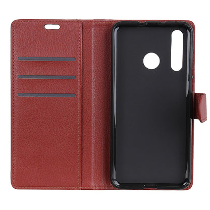 For Huawei P30 Lite Shockproof Phone Bag Covering Litchi Skin Wallet Leather Stand Case