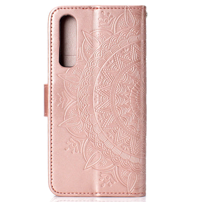 For Huawei P30 Mobile Case Mandala Flower Wallet PU Leather Case