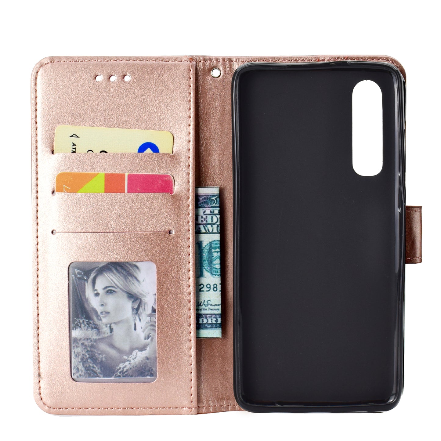 For Huawei P30 Mobile Case Mandala Flower Wallet PU Leather Case