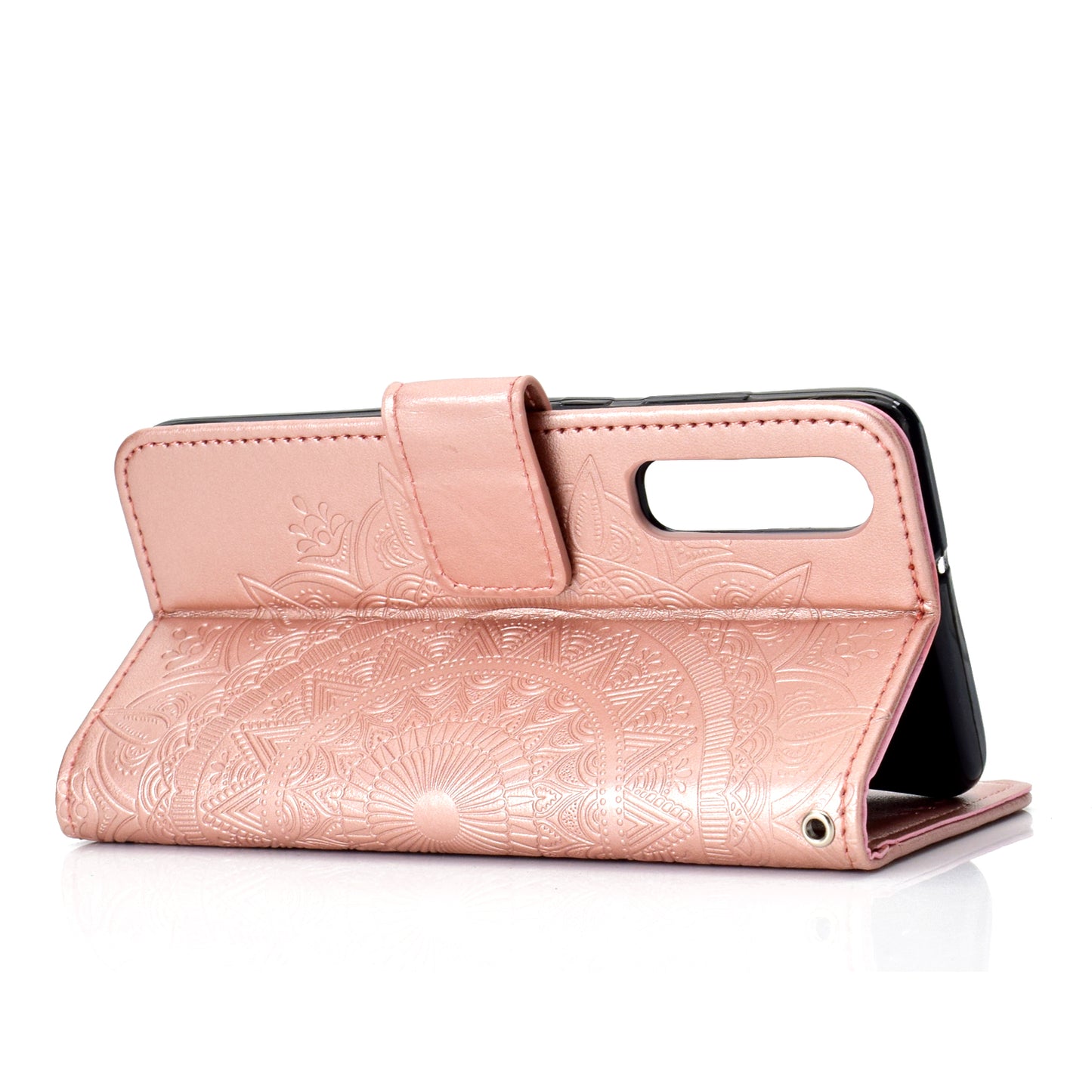 For Huawei P30 Mobile Case Mandala Flower Wallet PU Leather Case