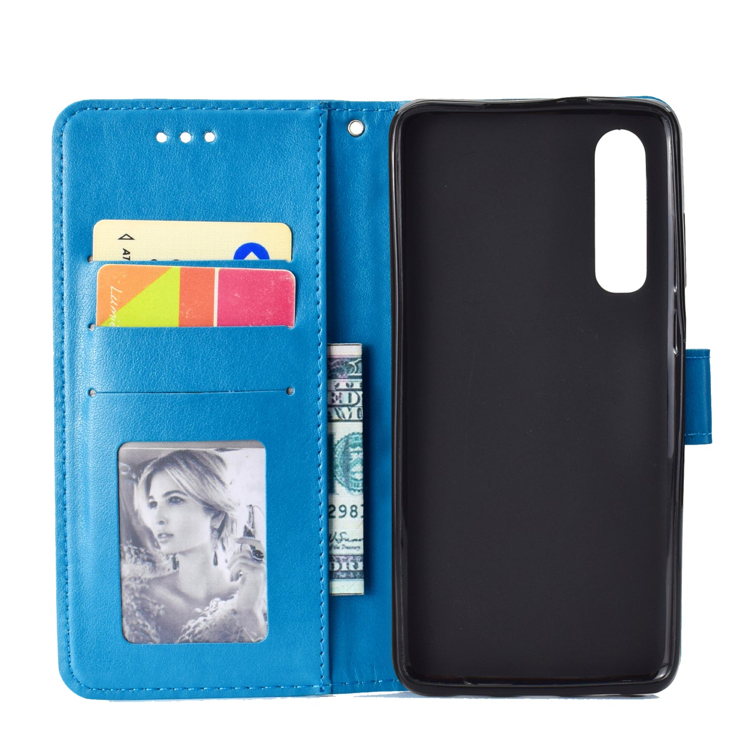 For Huawei P30 Mobile Case Mandala Flower Wallet PU Leather Case