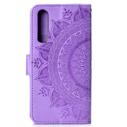 For Huawei P30 Mobile Case Mandala Flower Wallet PU Leather Case