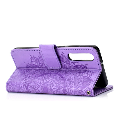 For Huawei P30 Mobile Case Mandala Flower Wallet PU Leather Case