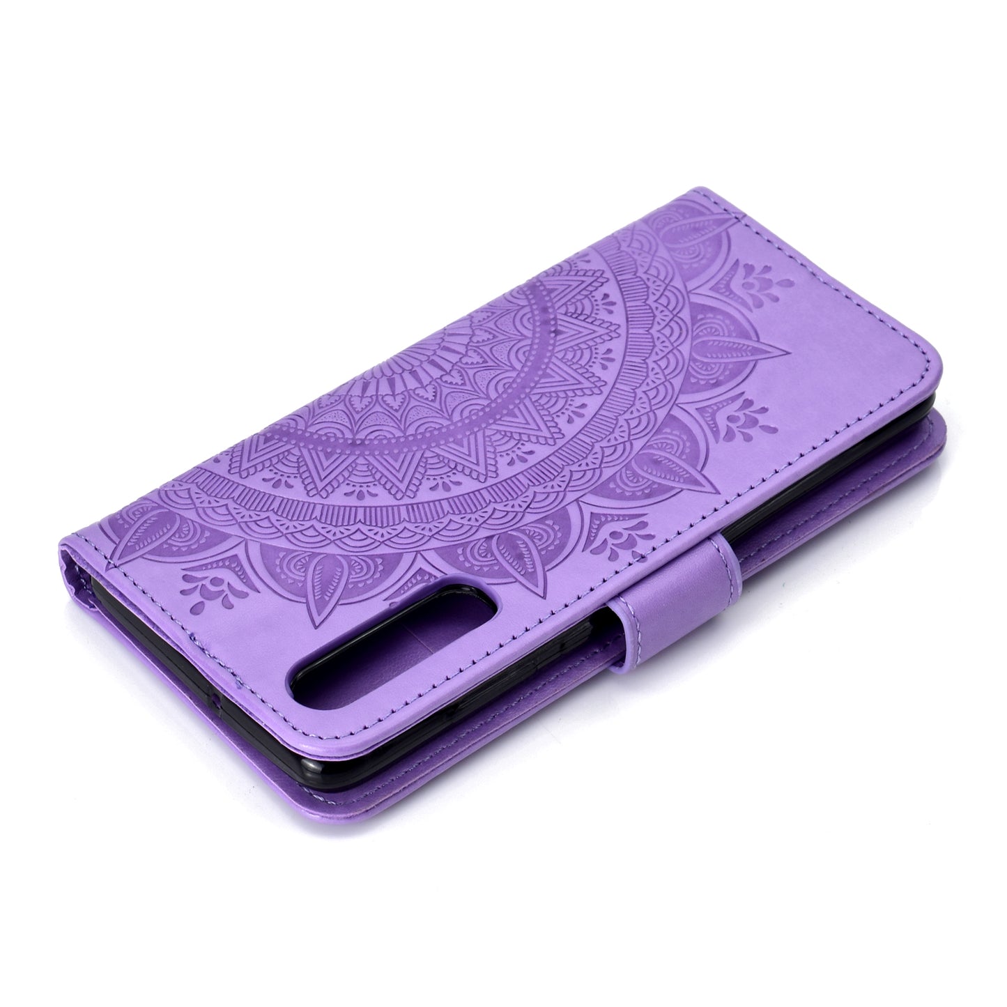 For Huawei P30 Mobile Case Mandala Flower Wallet PU Leather Case