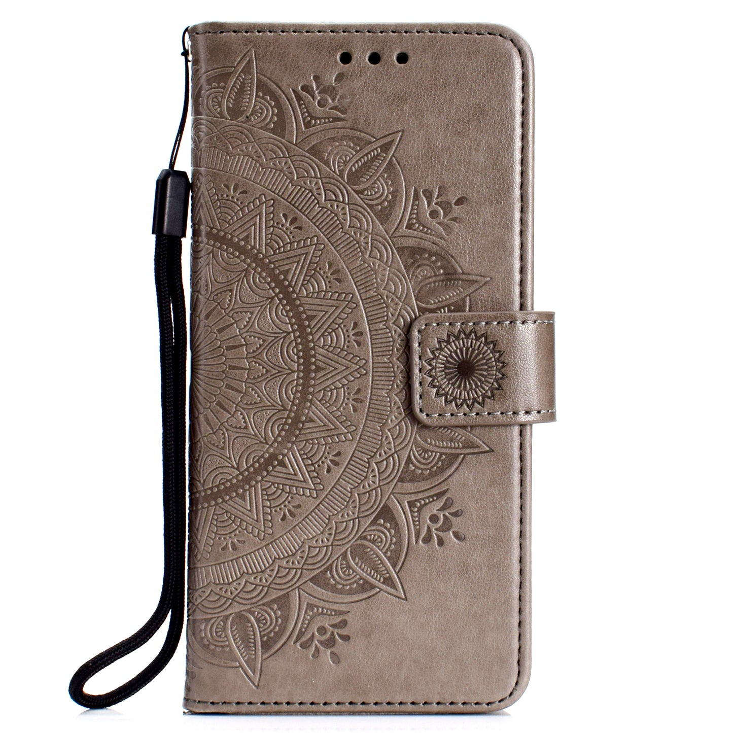 For Huawei P30 Mobile Case Mandala Flower Wallet PU Leather Case