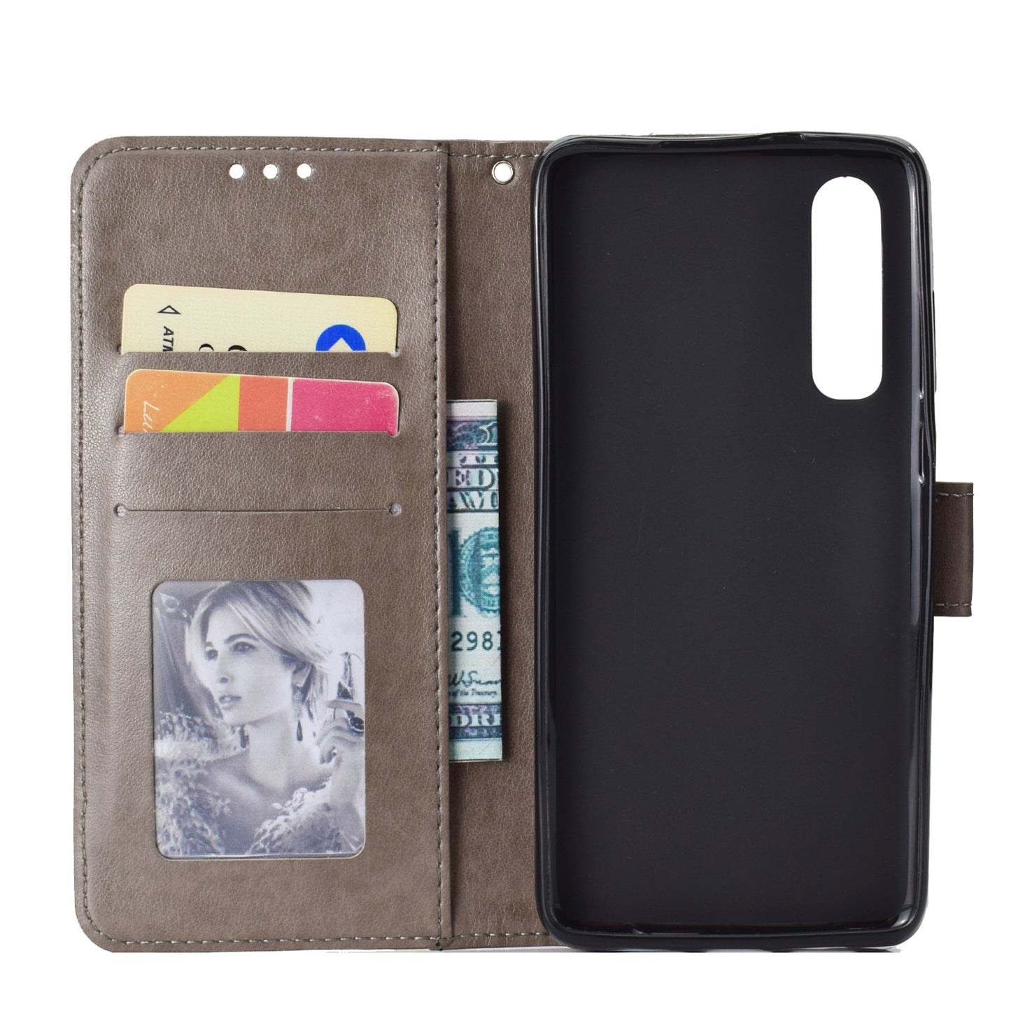 For Huawei P30 Mobile Case Mandala Flower Wallet PU Leather Case