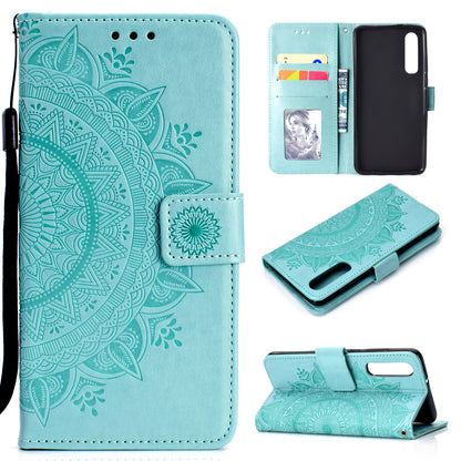 For Huawei P30 Mobile Case Mandala Flower Wallet PU Leather Case