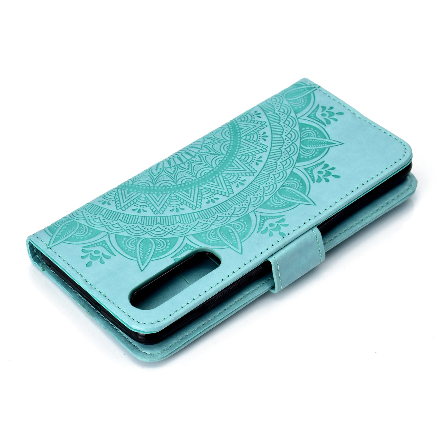 For Huawei P30 Mobile Case Mandala Flower Wallet PU Leather Case
