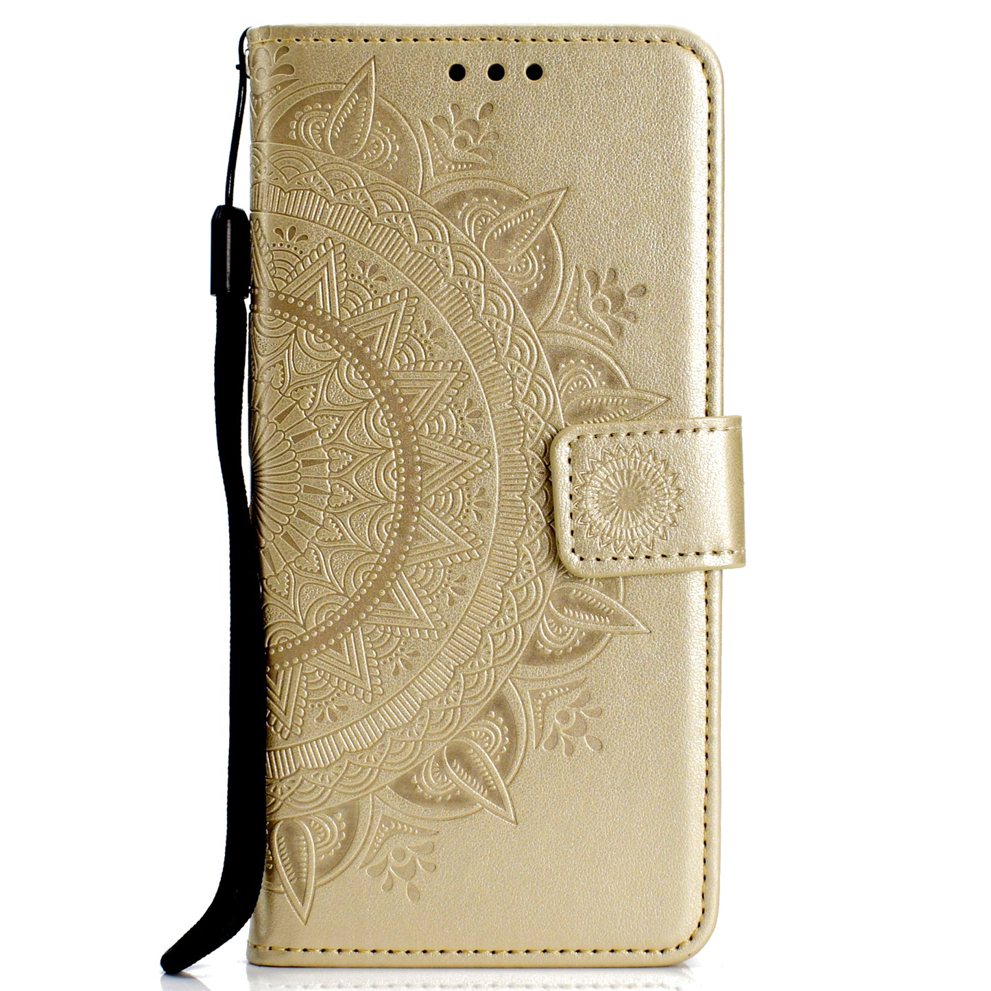 For Huawei P30 Mobile Case Mandala Flower Wallet PU Leather Case