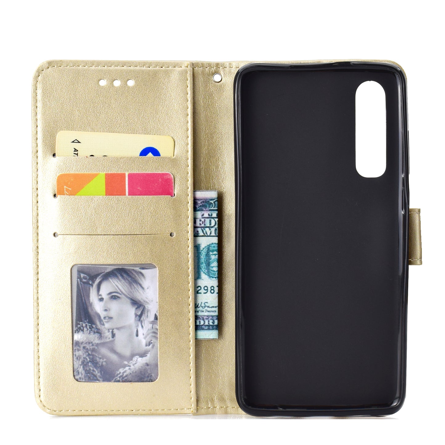For Huawei P30 Mobile Case Mandala Flower Wallet PU Leather Case