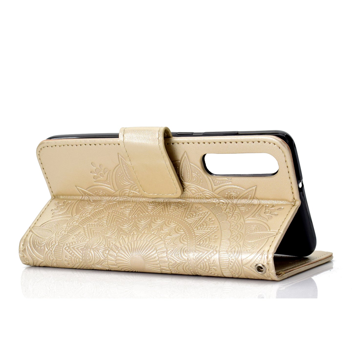 For Huawei P30 Mobile Case Mandala Flower Wallet PU Leather Case