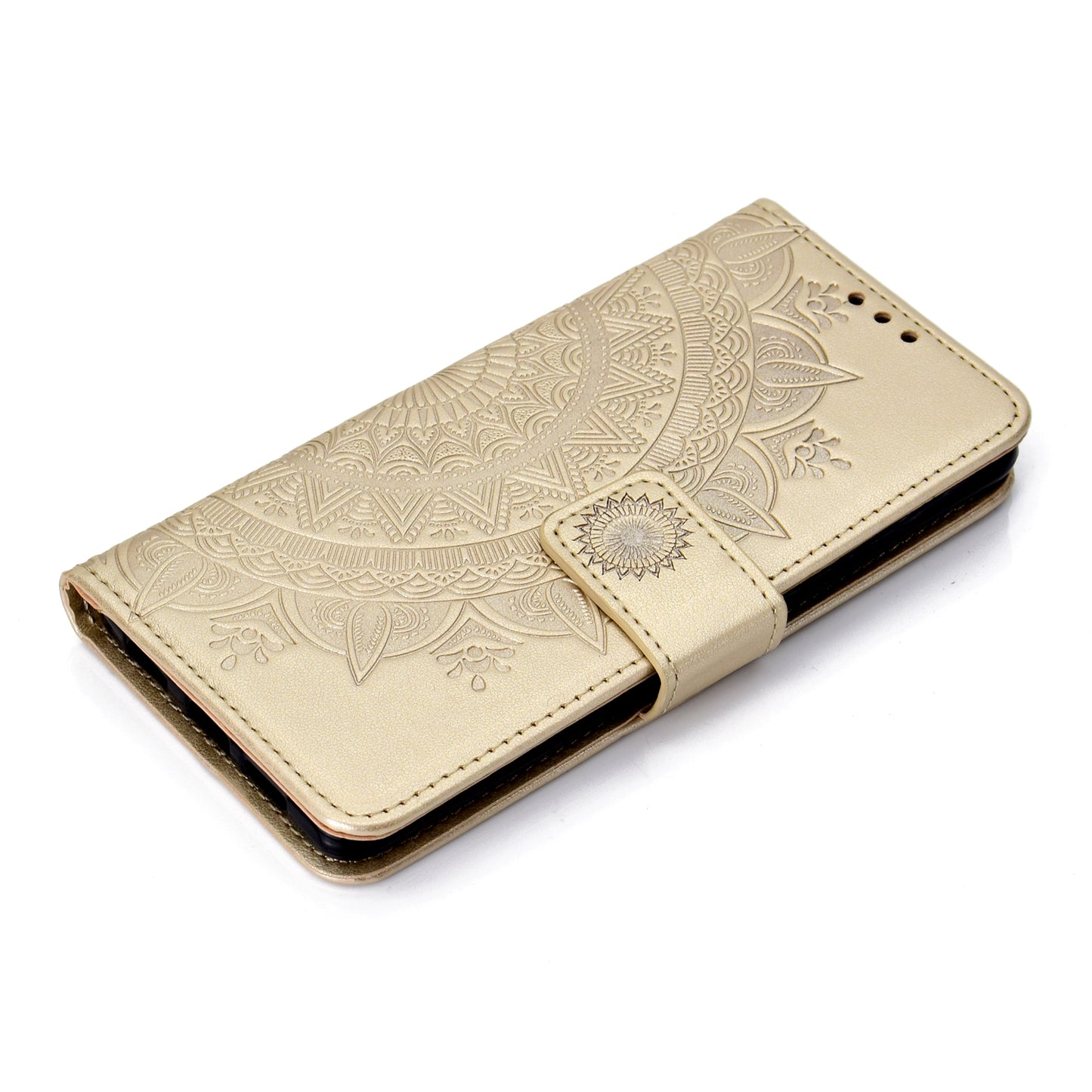 For Huawei P30 Mobile Case Mandala Flower Wallet PU Leather Case