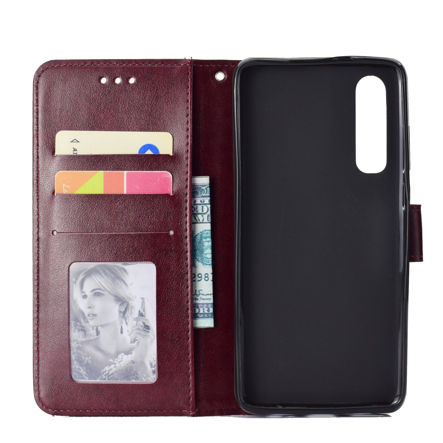 For Huawei P30 Mobile Case Mandala Flower Wallet PU Leather Case