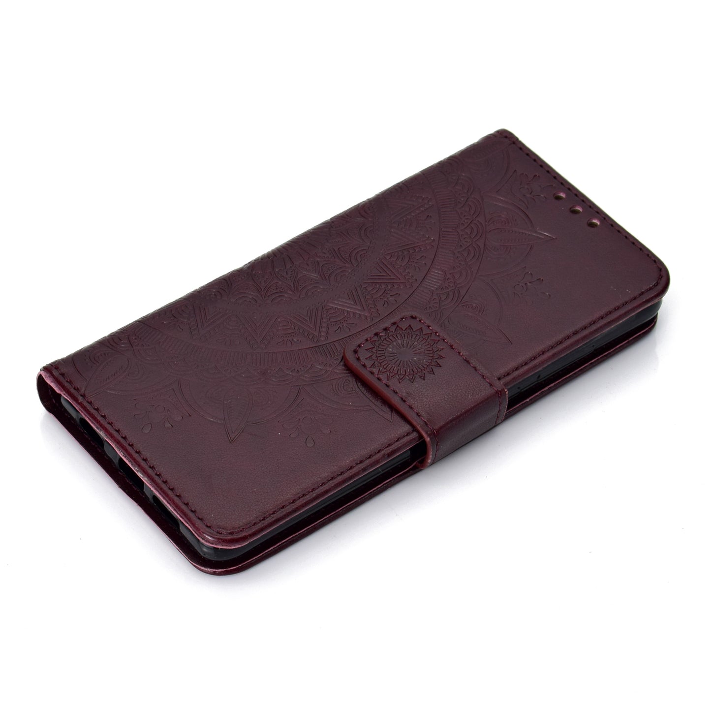 For Huawei P30 Mobile Case Mandala Flower Wallet PU Leather Case