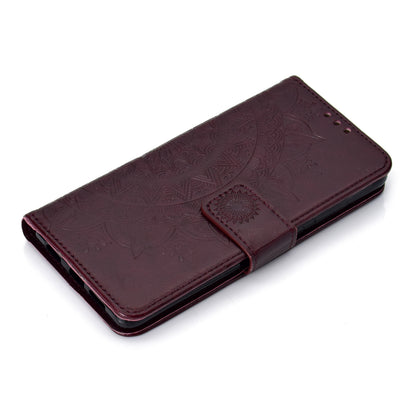 For Huawei P30 Mobile Case Mandala Flower Wallet PU Leather Case