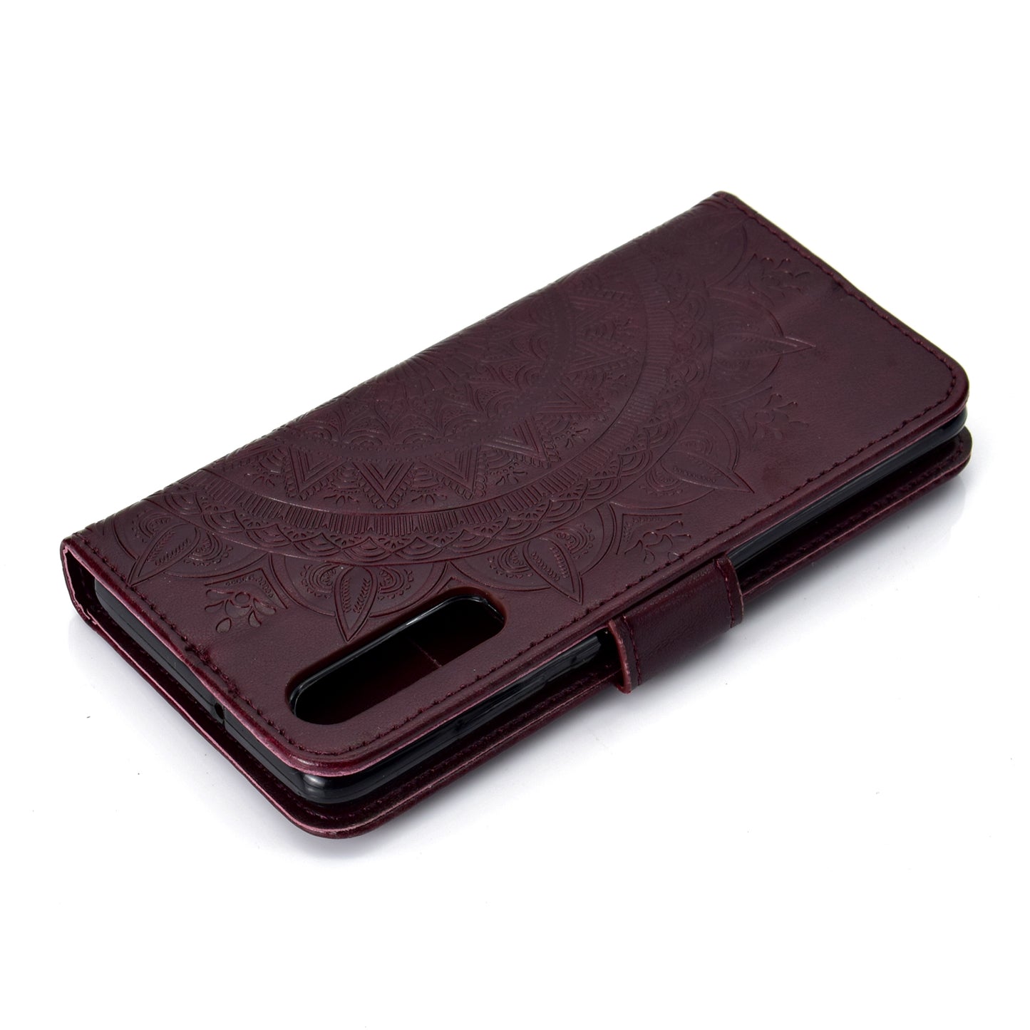 For Huawei P30 Mobile Case Mandala Flower Wallet PU Leather Case